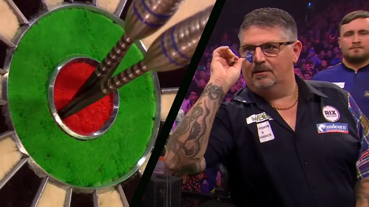 VIDEO: Gary Anderson steals the show in defeat with three bullseyes in one turn