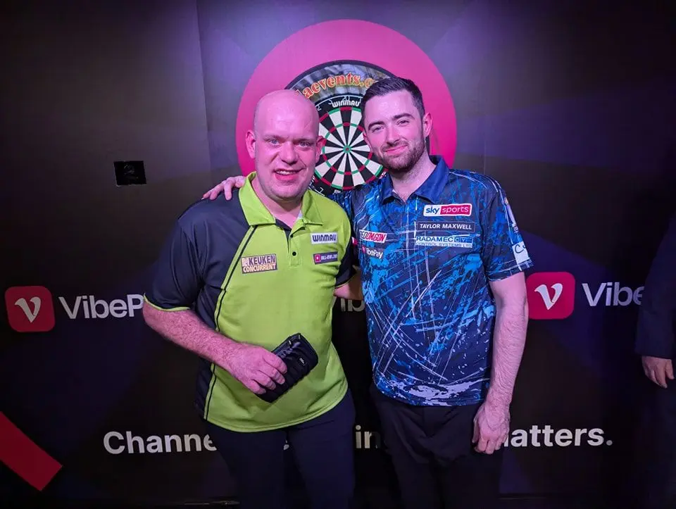 Van Gerwen defeats Luke Humphries in exhibition match ahead of Grand Slam of Darts