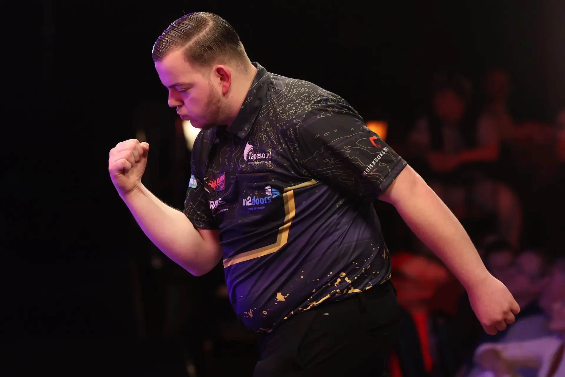"He said that if I play badly next round he will kick my ass!" - Jarno Bottenberg reveals message from Jimmy van Schie after dumping out Lakeside favourite