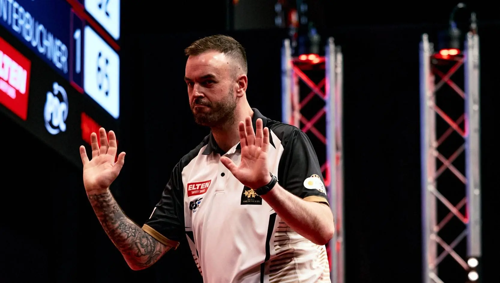 Ross Smith completes last 16 lineup at German Darts Grand Prix 2025 after wins for Luke Littler, Michael van Gerwen & Gerwyn Price in exciting evening session