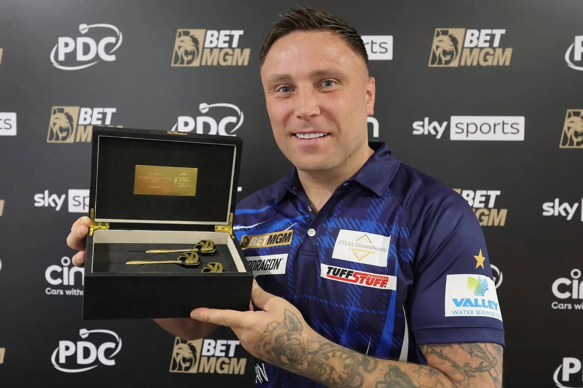 Gerwyn Price secures second set of solid gold darts