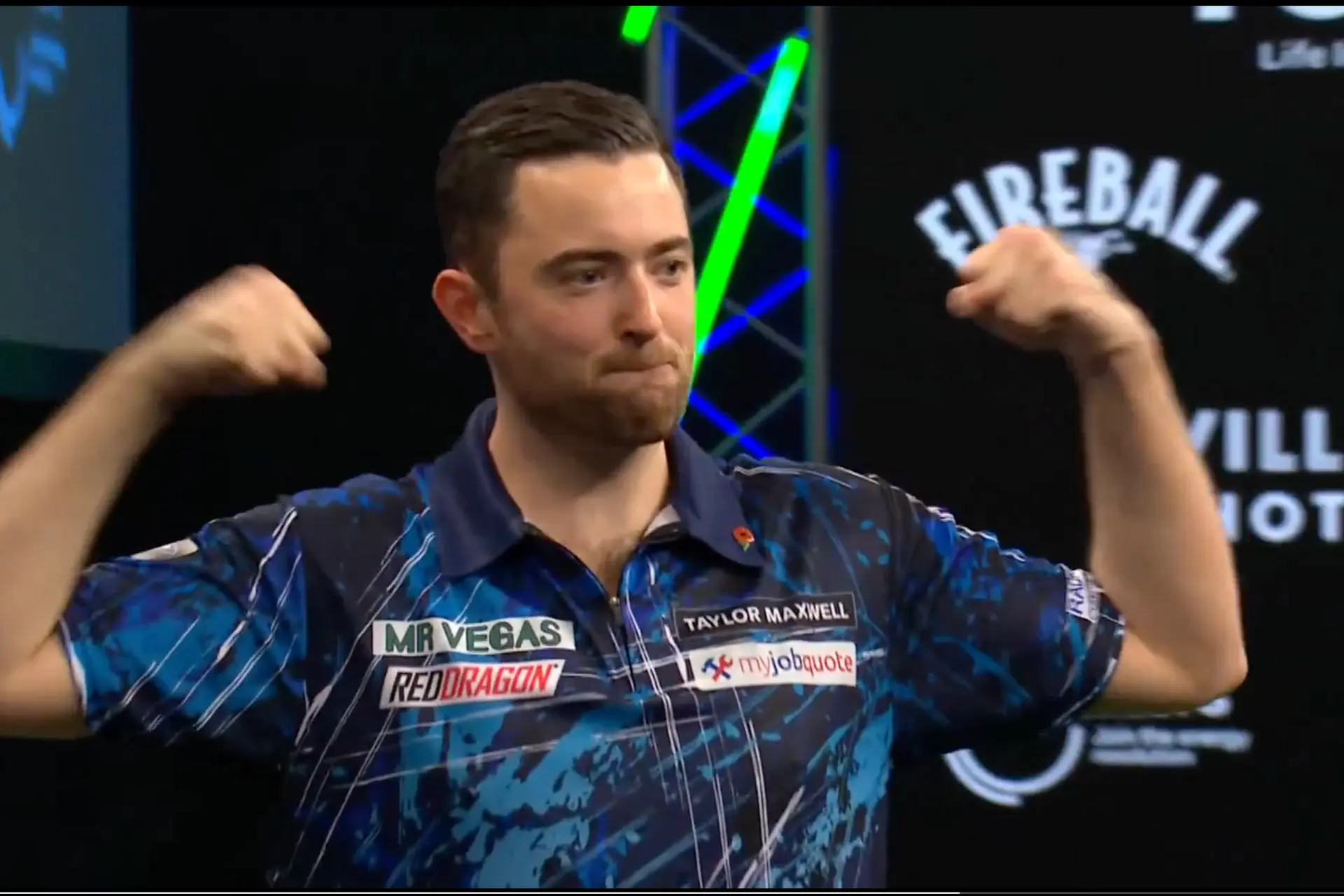 (VIDEO) Luke Humphries wins in style against Michael Smith with nine-dart finish at Grand Slam of Darts