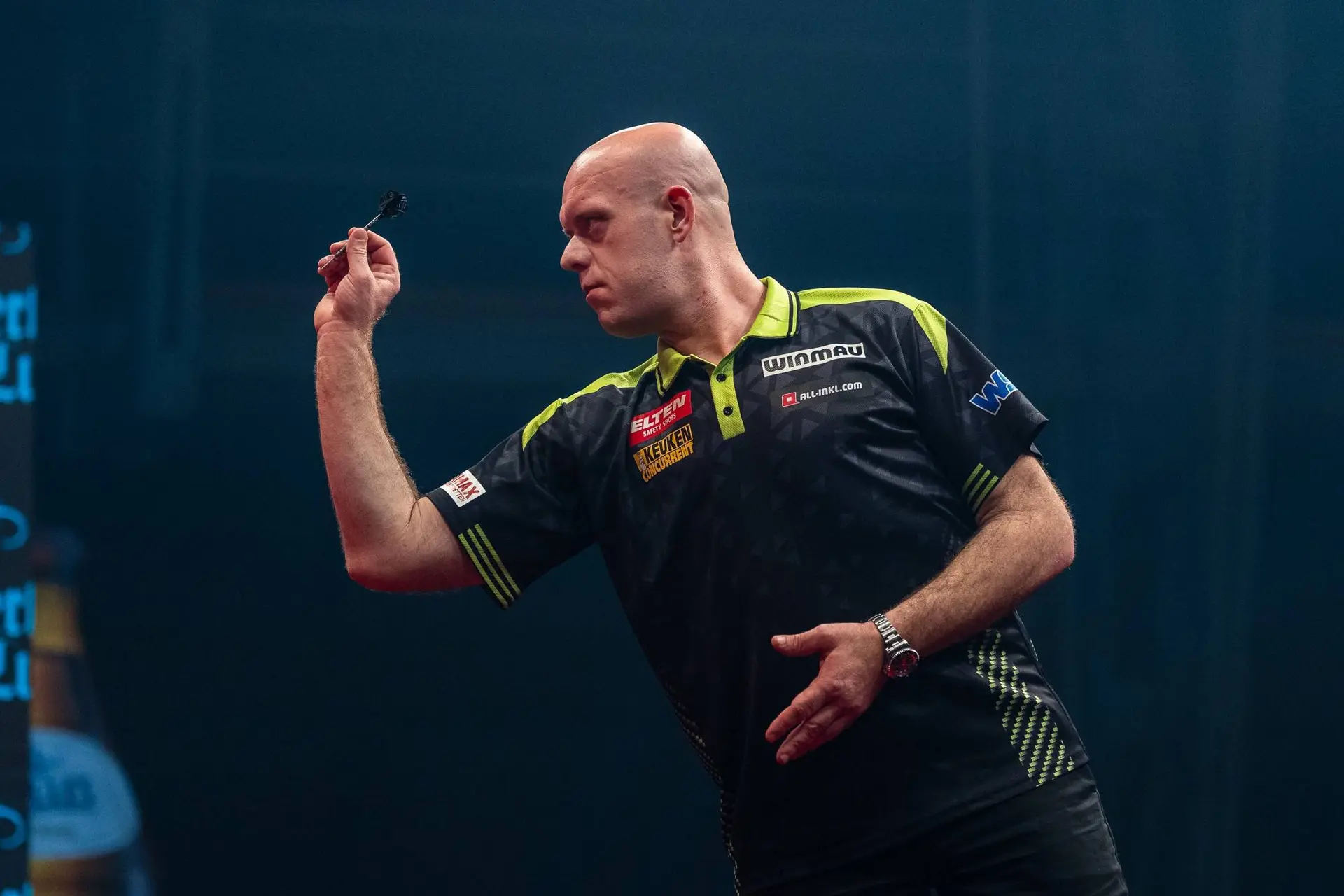 Michael van Gerwen in action