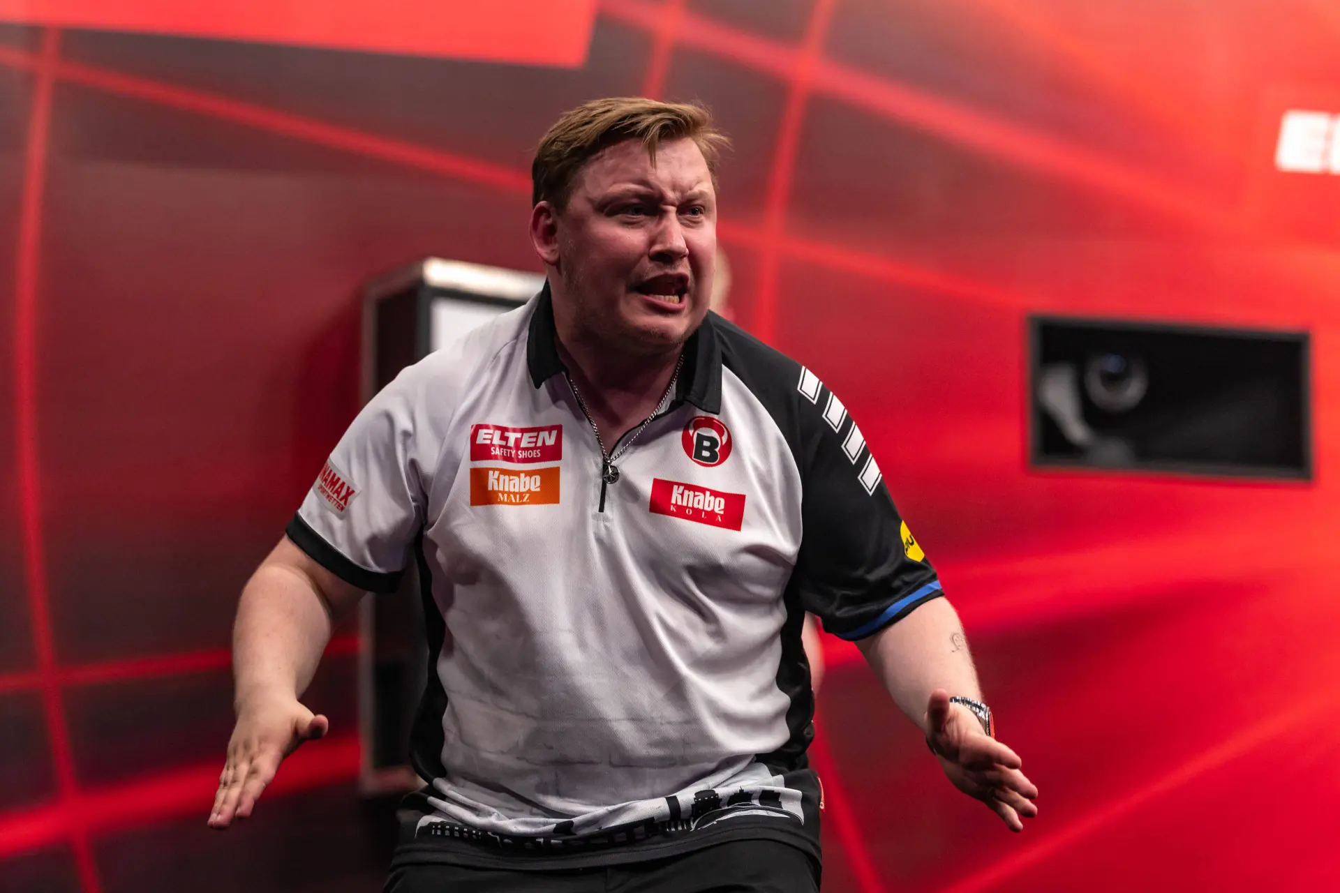 Martin Schindler on stage celebrating
