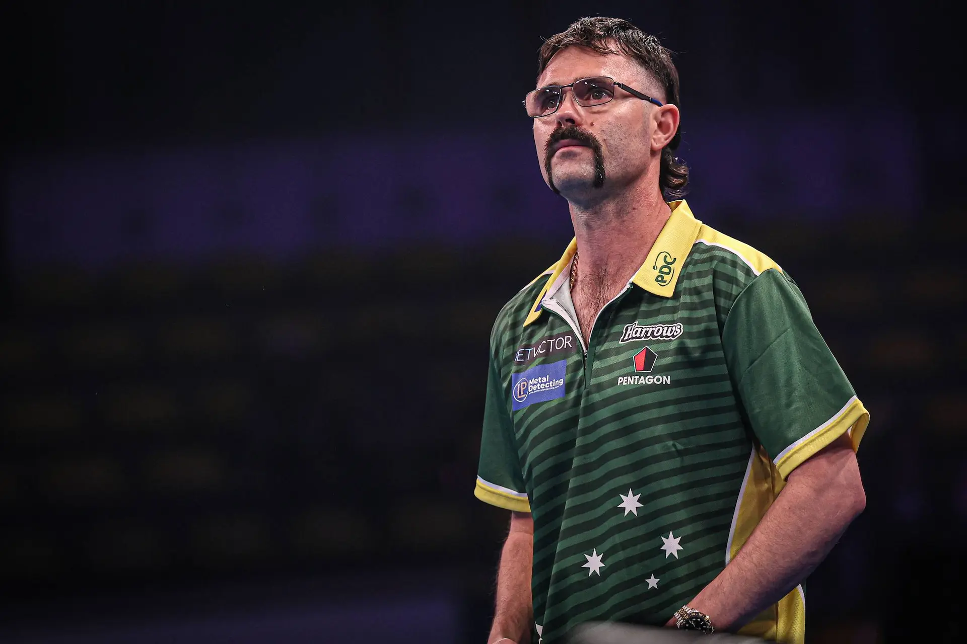 Damon Heta representing Australia at the 2026 World Cup of Darts