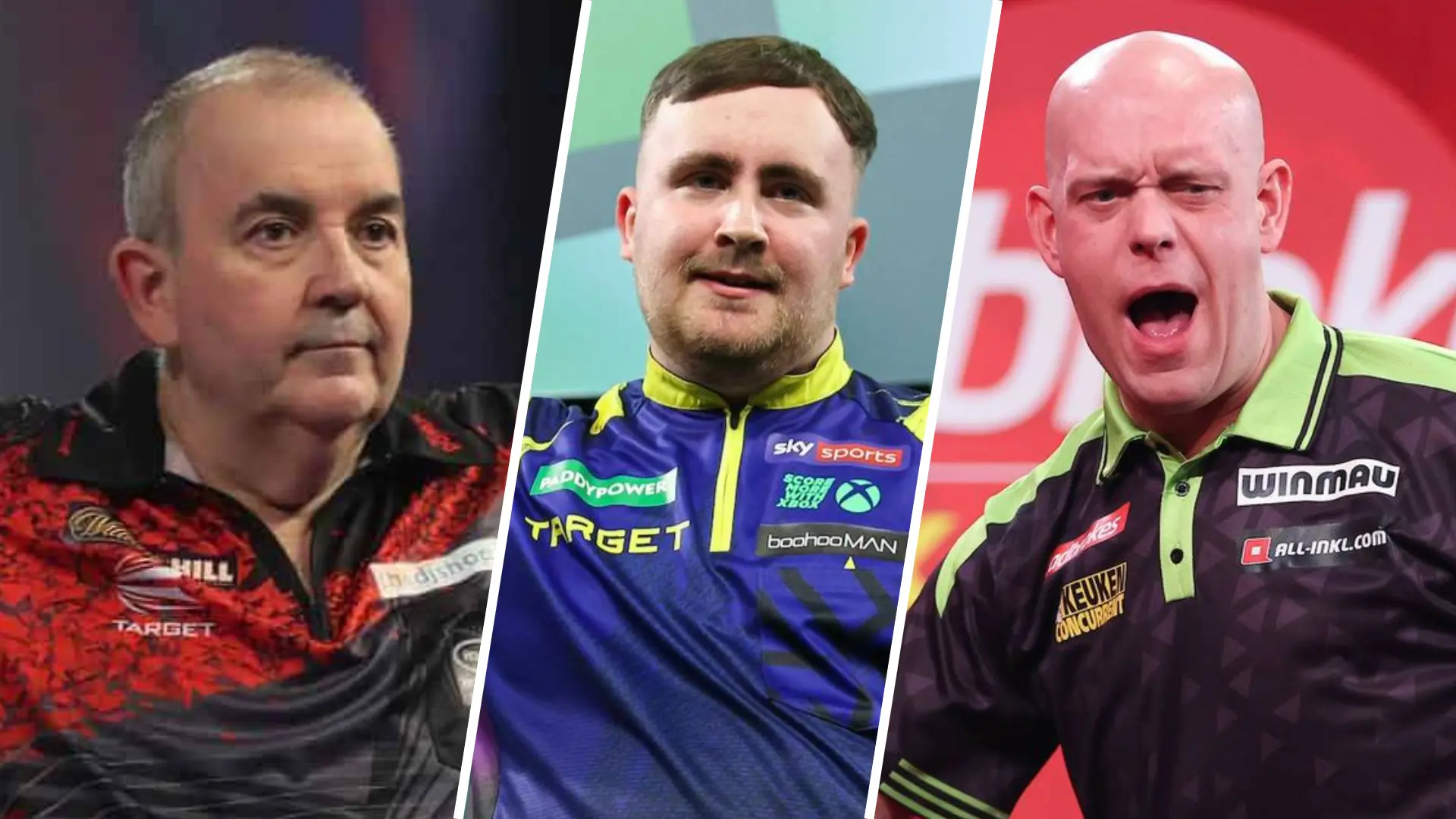 Phil Taylor & Luke Littler & Michael van Gerwen