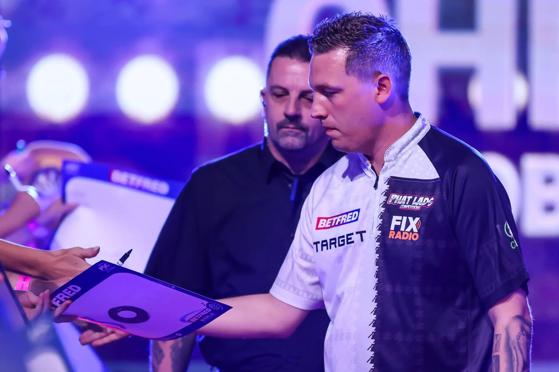 Chris Dobey at the 2026 World Matchplay