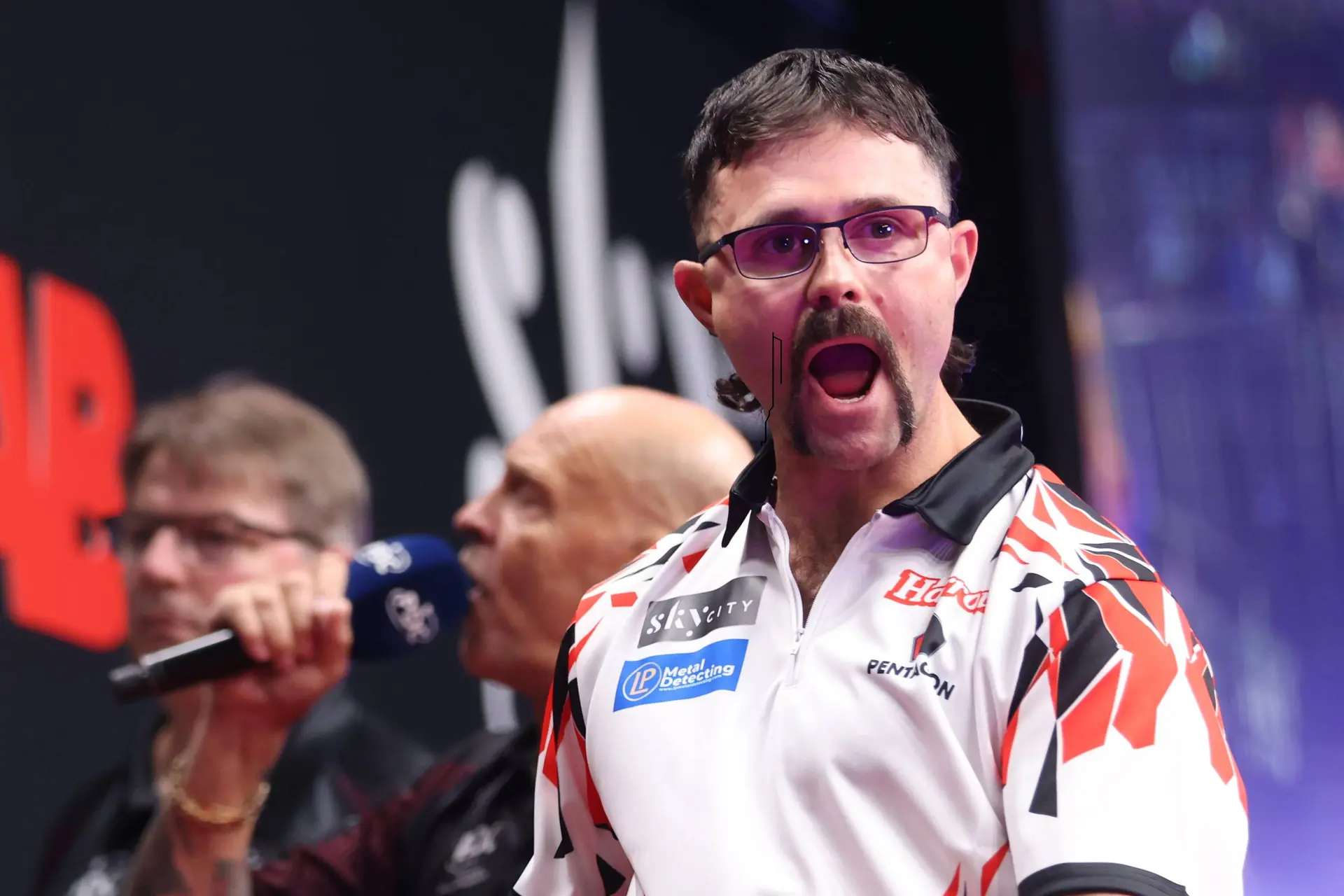 Damon Heta at the 2026 New Zealand Darts Masters