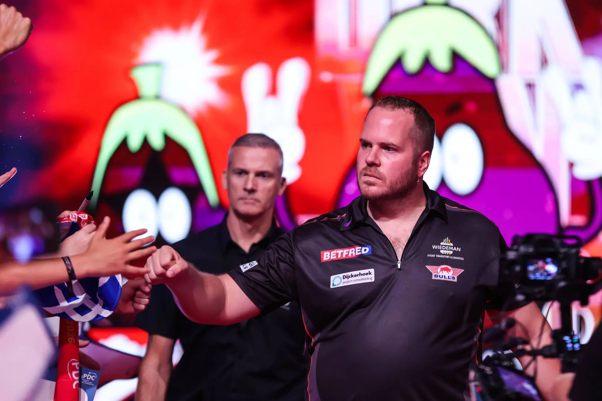 Dirk van Duijvenbode at the 2026 World Matchplay