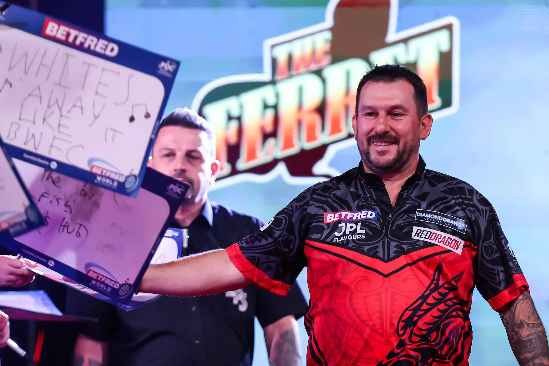 Jonny Clayton at the 2026 World Matchplay