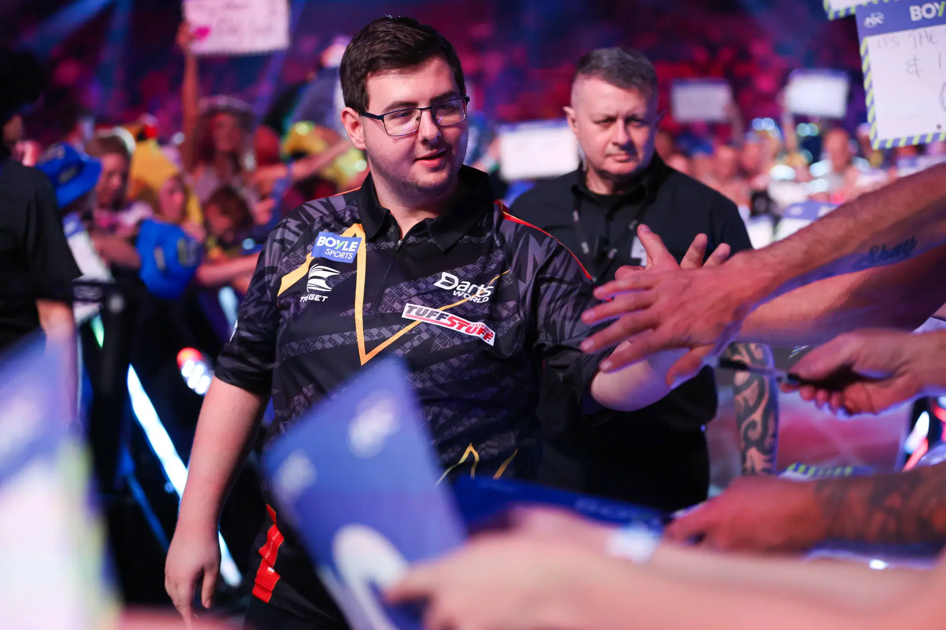 Sebastian Bialecki walks on through the crowd at the 2026 World Grand Prix