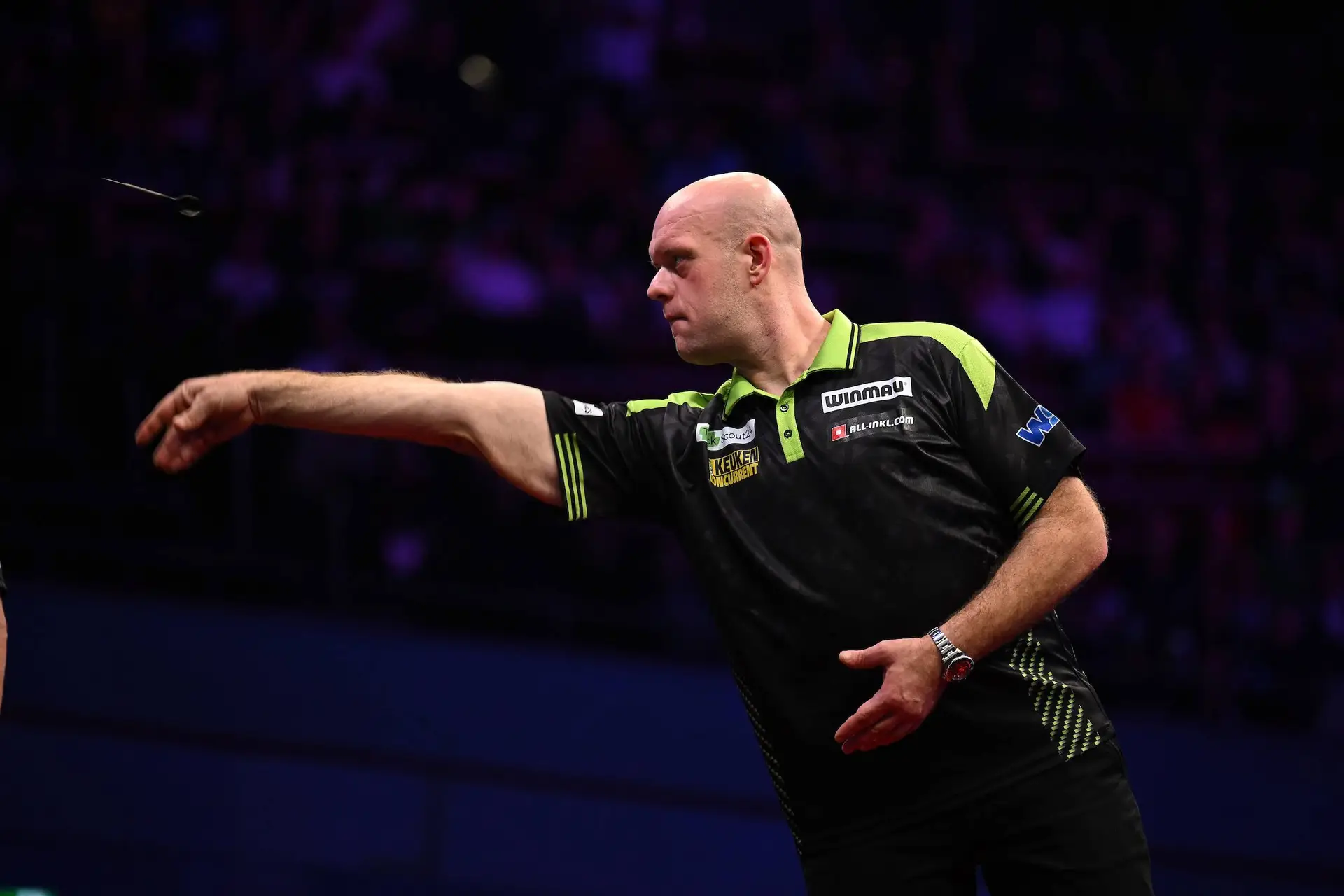 Michael van Gerwen in action