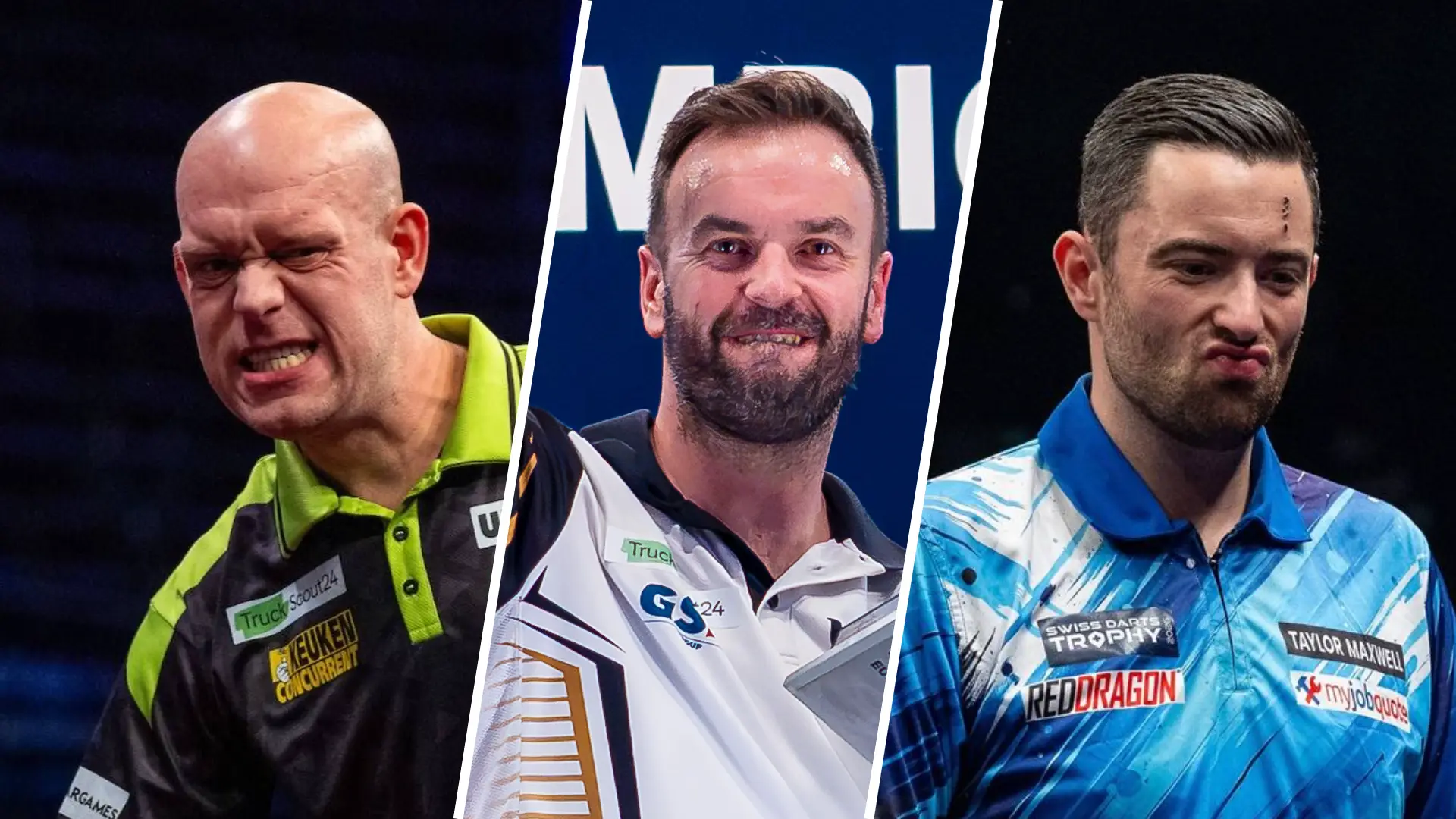 Michael van Gerwen/Ross Smith/Luke Humphries collage