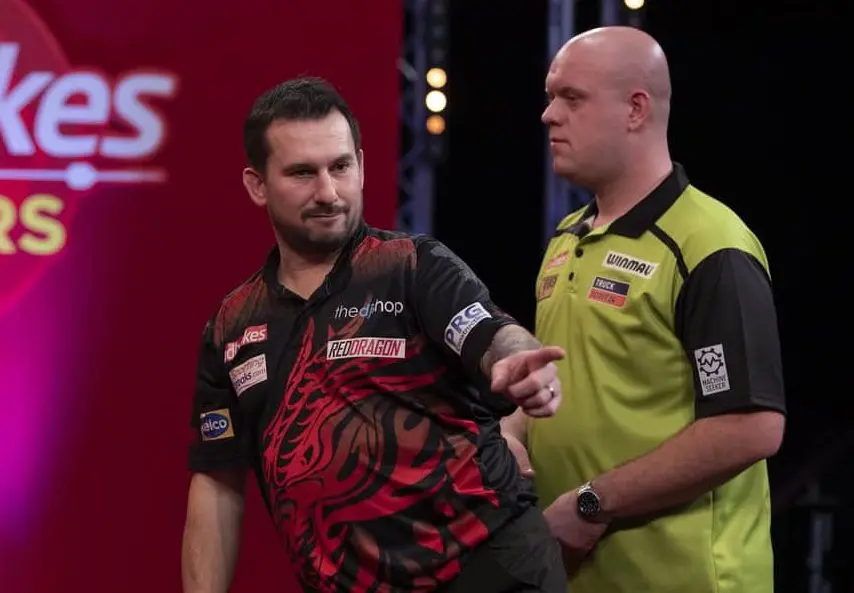 Clayton dumps out Van Gerwen for second successive year at The Masters