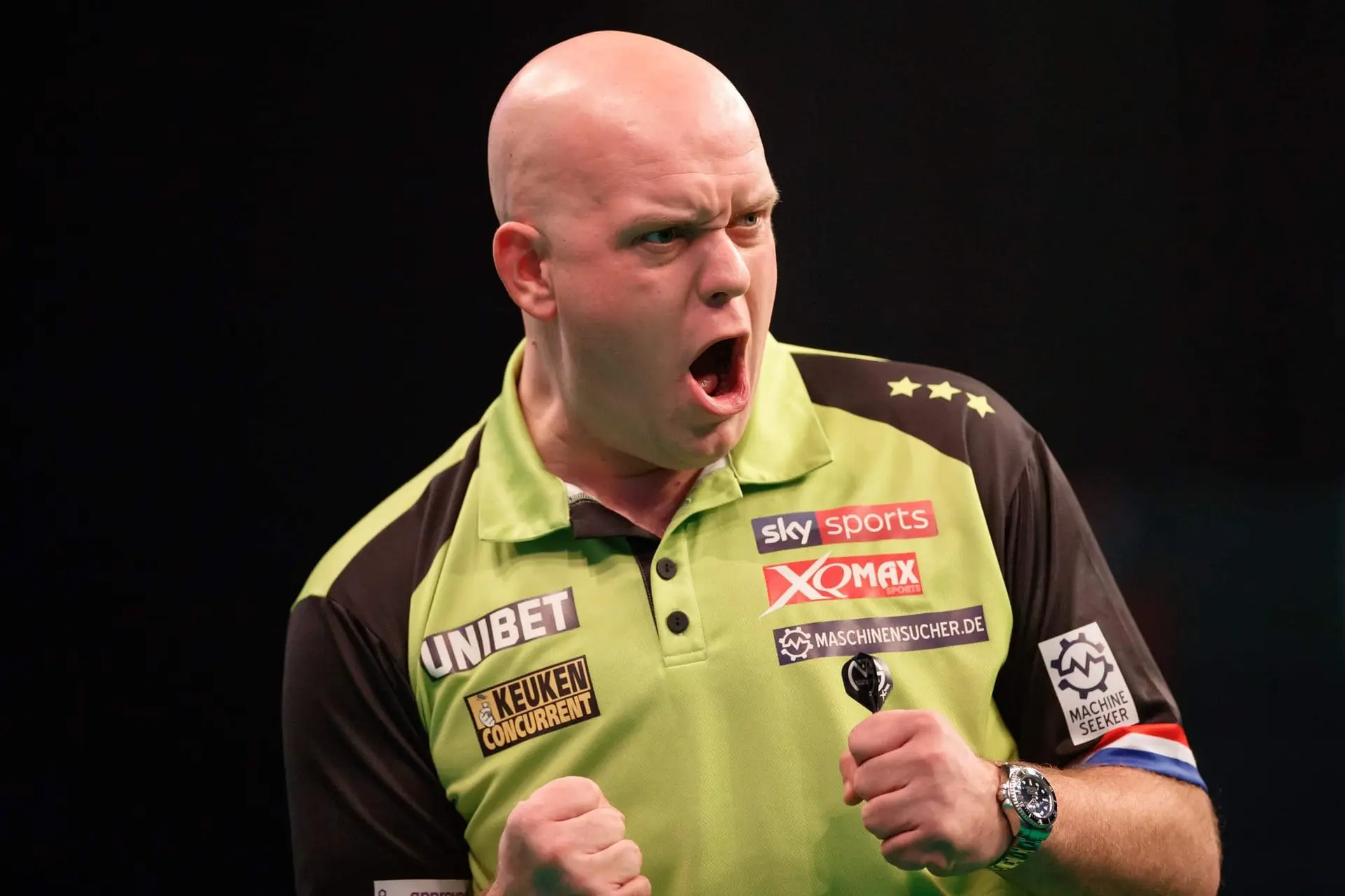 Van Gerwen schlägt Gurney zum Erreichen der dritten Runde der Hungarian Darts Trophy