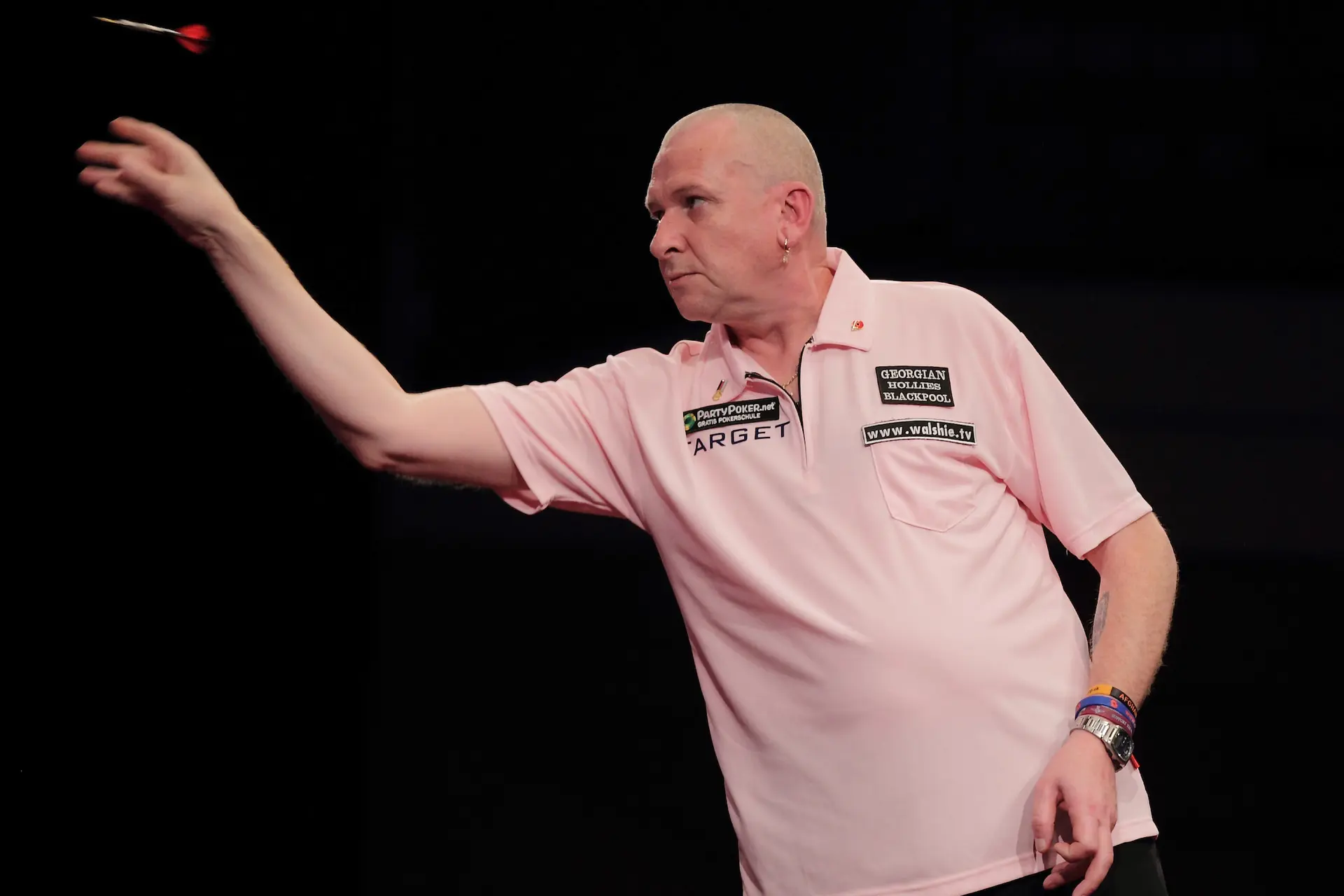 VERGESSENE DARTER: Mark Walsh, einstiger Major-Finalist, der mit Dartitis zu kämpfen hatte
