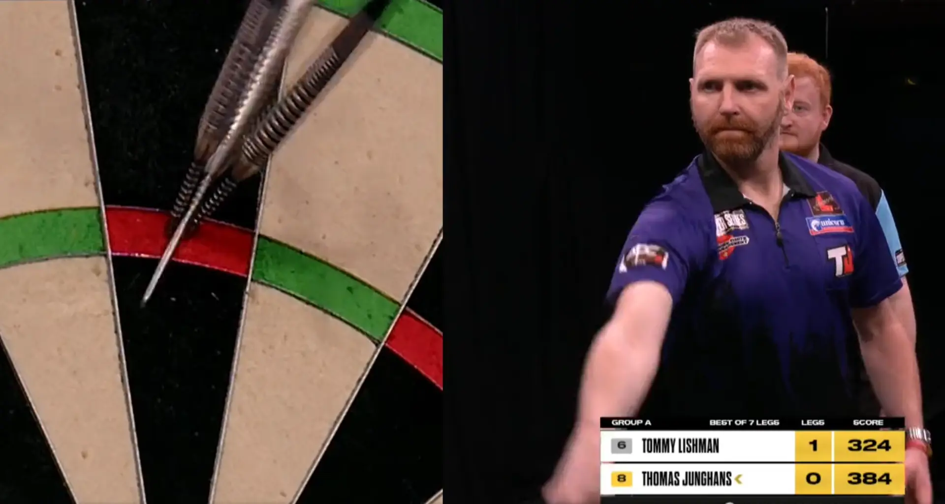 VIDEO: Junghans wirft einen beachtlichen 180er während der MODUS Super Series