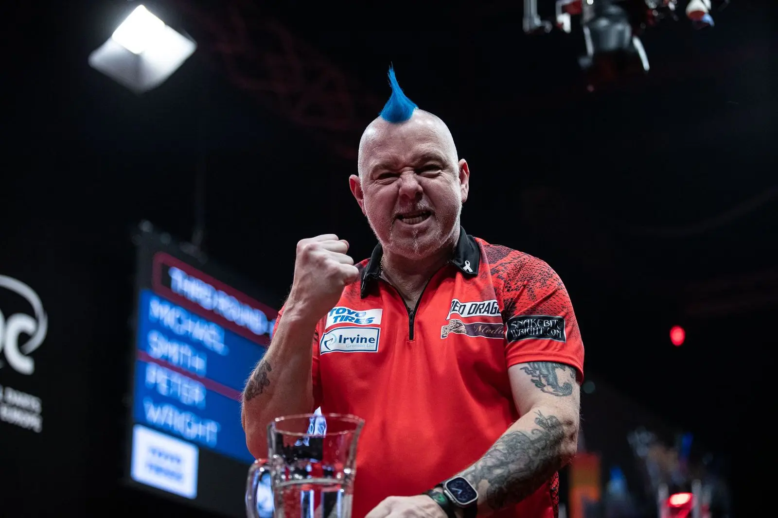Peter Wright wird der erste Spieler sein, der mehr als 100 Turniere auf der European Tour gespielt hat, aber van Gerwen liegt dicht dahinter