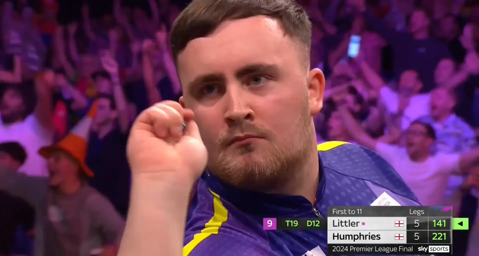 Teenager-Sensation Luke Littler wirft 9-Darter in seinem allerersten Premier League-Finale