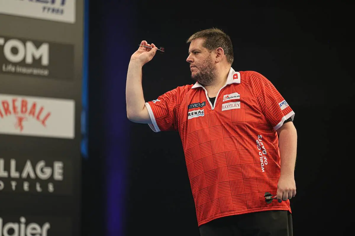 Spielplan Samstag Nachmittag beim World Cup of Darts 2025 mit Schweiz gegen Irland