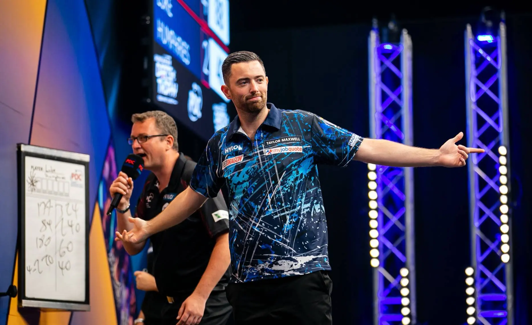 Luke Humphries, Michael van Gerwen und Wessel Nijman; Das waren die besten Averages bei Players Championship 29