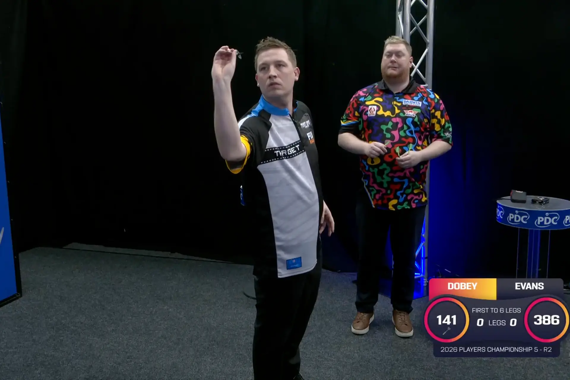 Video: Perfektion von Hollywood - Chris Dobey wirft einen 9-Darter bei Players Championship 5