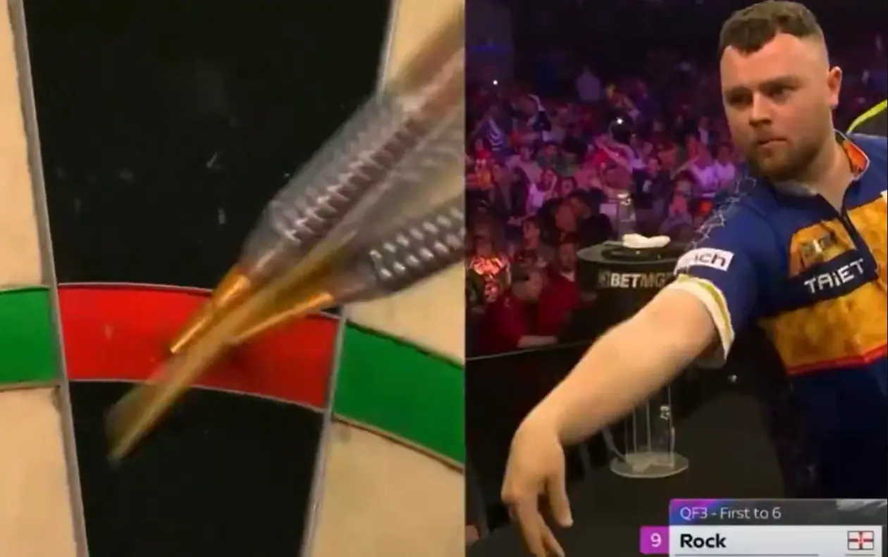 Bizarre 180 sorgt für Staunen: Josh Rock verpasst spektakulären 9-Darter gegen van Gerwen