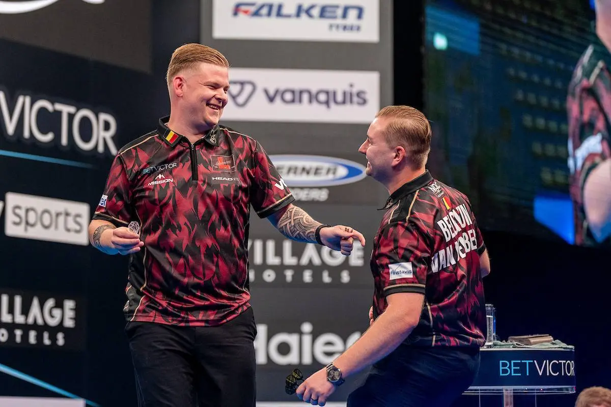 Mike De Decker und Dimitri Van den Bergh feiern ihren Sieg