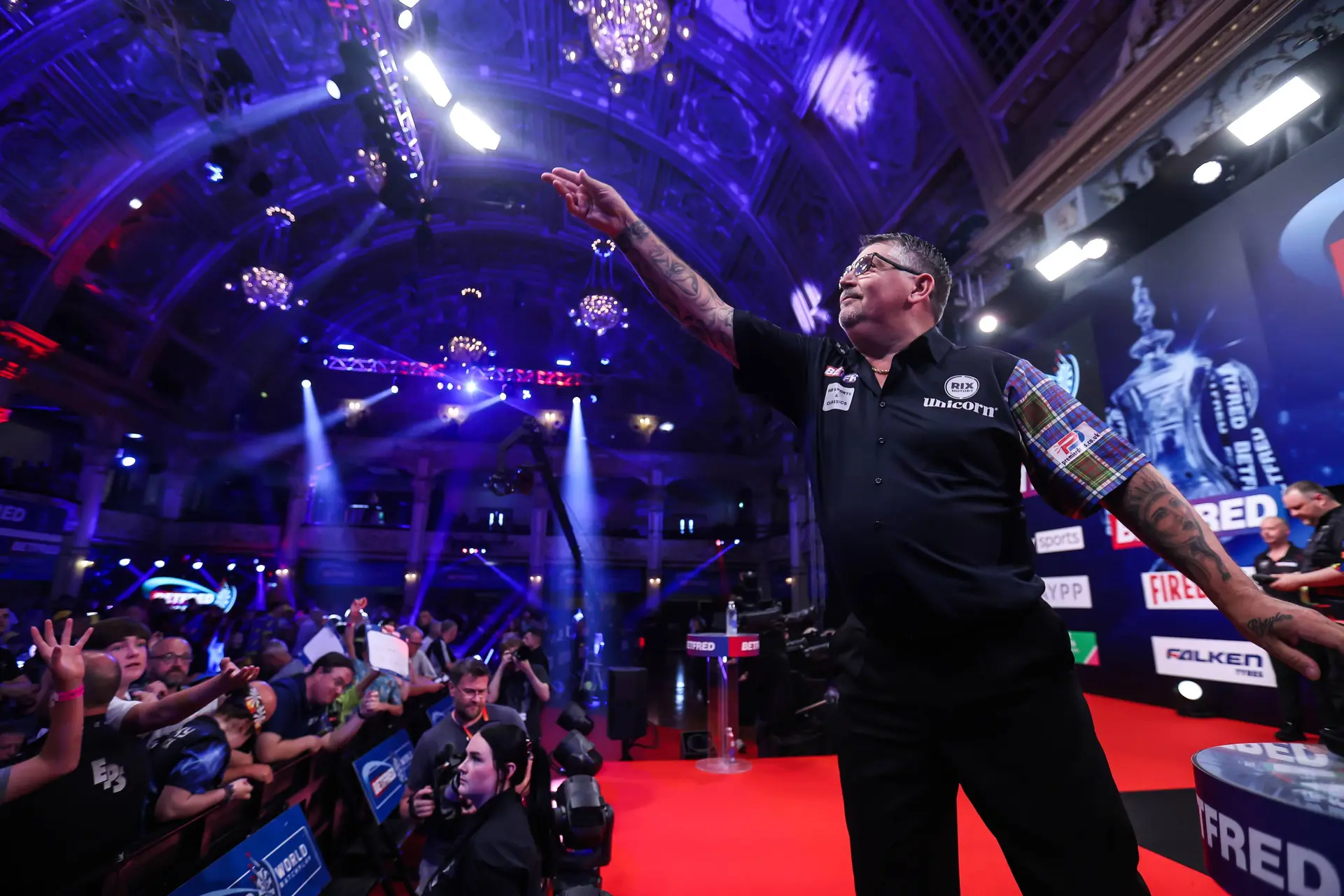 Gary Anderson at the 2026 World Matchplay