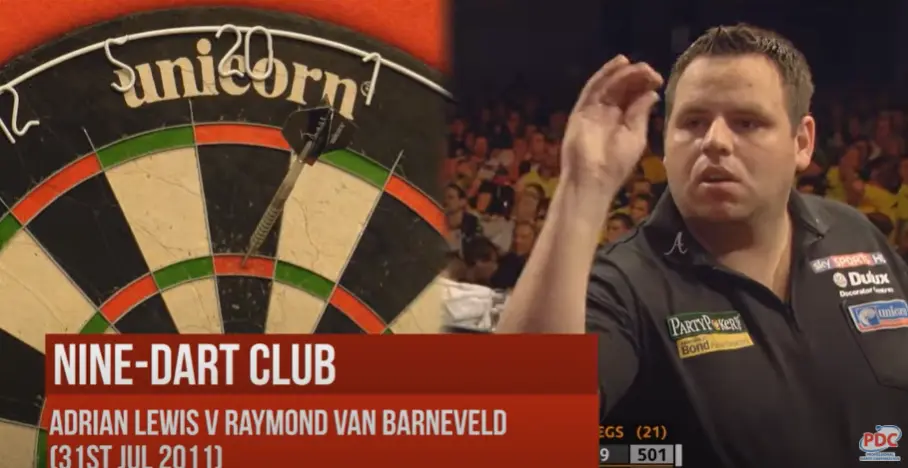 THROWBACK VIDEO: Lewis gooit negendarter binnen 13 seconden op EK Darts