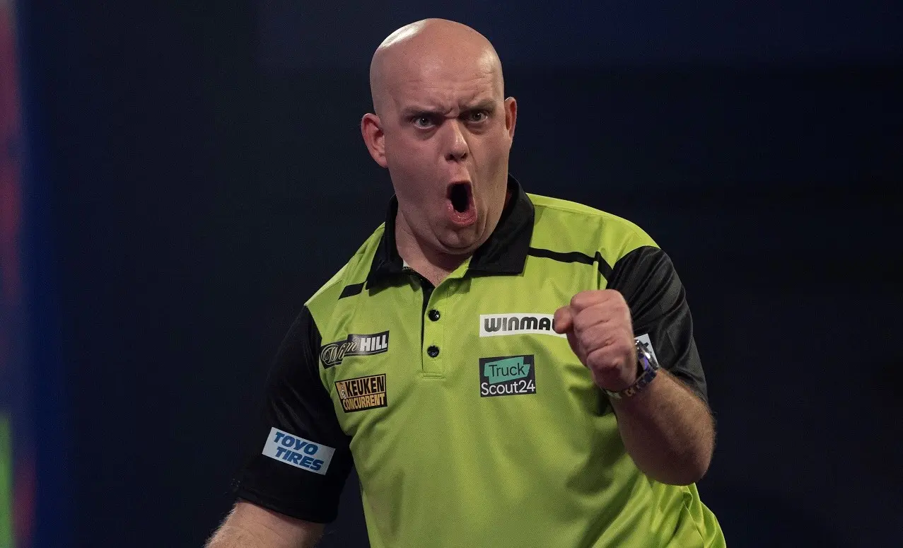 Van Gerwen reageert op uitschakeling Wright: 'Als je zoveel onzin verkoopt, gebeuren dat soort dingen'
