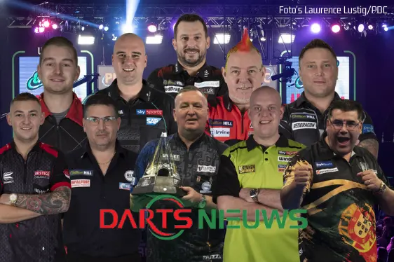 Eerste competitiehelft Premier League Darts 2021 achter gesloten deuren