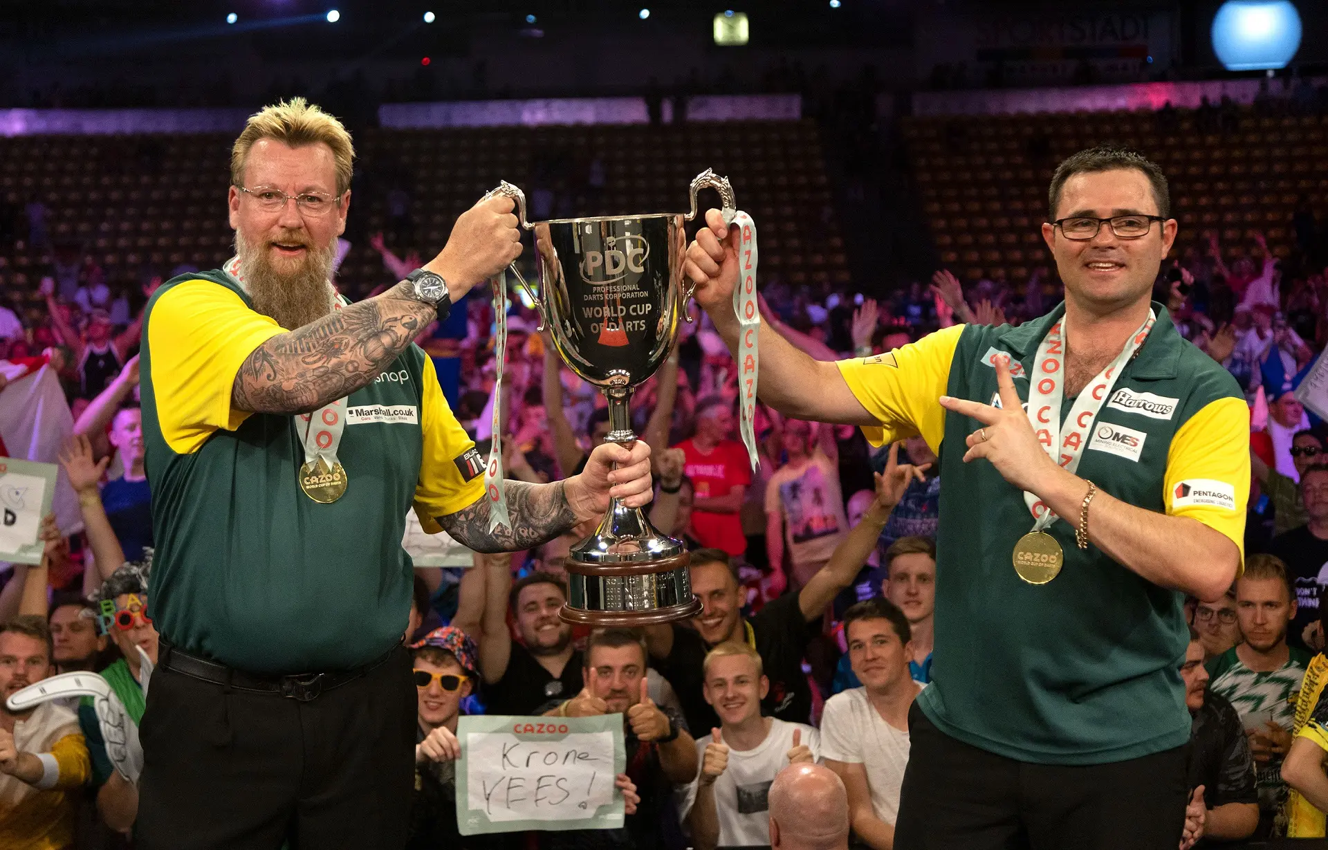 Heta en Whitlock opnieuw samen voor Australië op World Cup of Darts