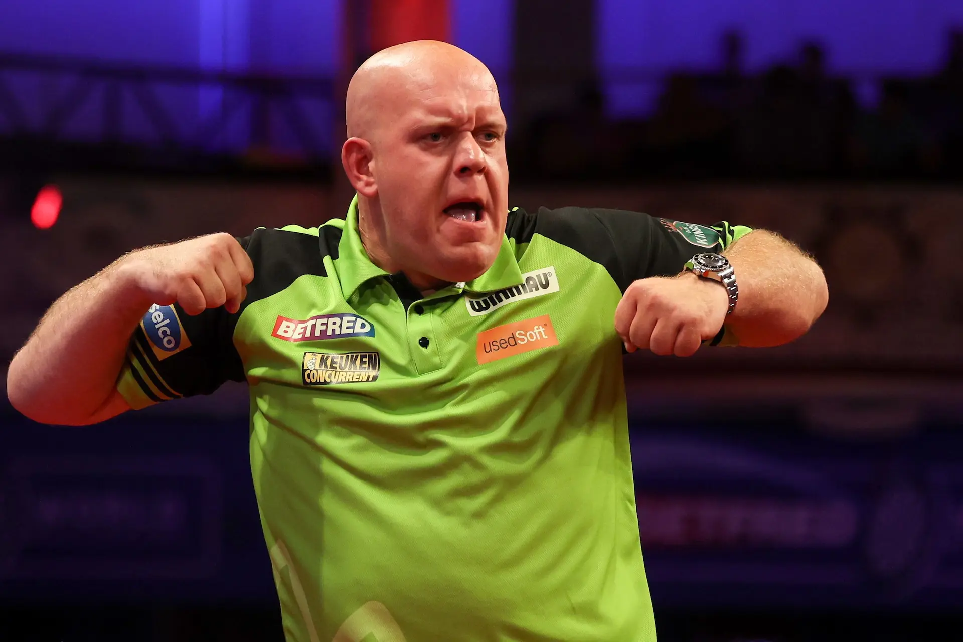 Van Gerwen wil door pijngrens vechten op World Matchplay: ''Dat kost veel energie, maar ik wil altijd winnen''
