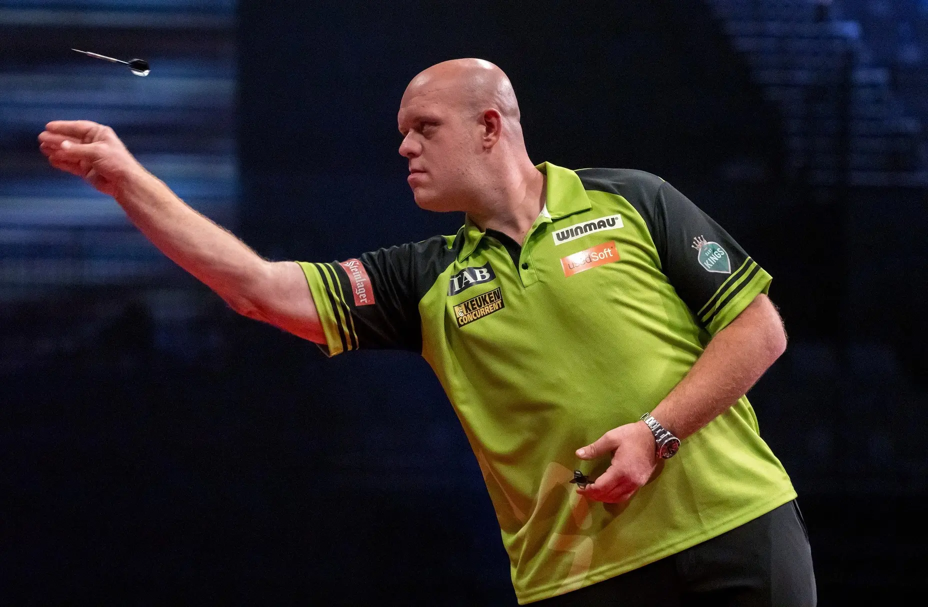 Van Gerwen gooide afgelopen vijf jaar meeste 180'ers op tv-toernooien