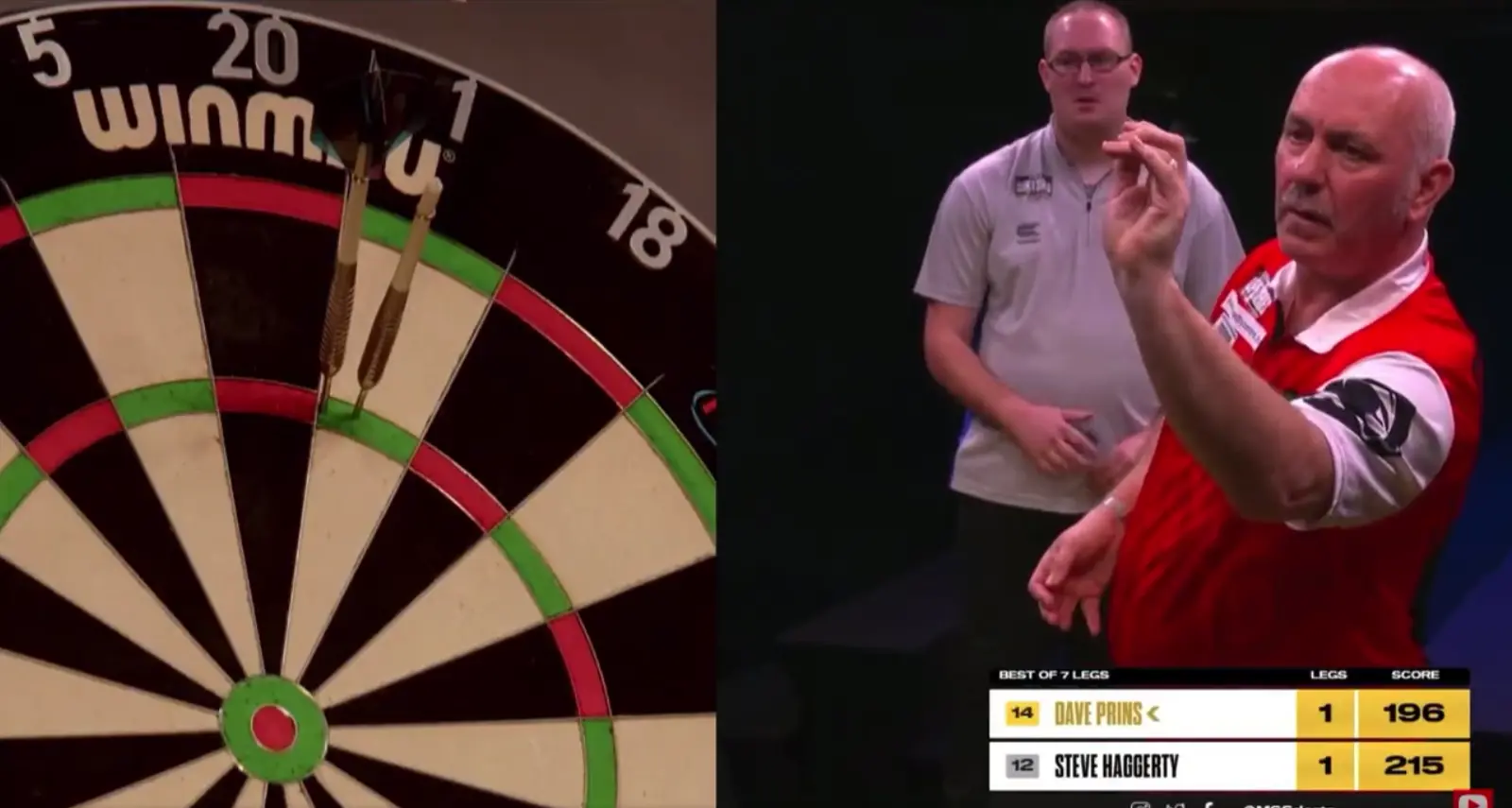 VIDEO: Dave Prins zorgt met alternatieve 9-darter voor opmerkelijk moment tijdens Modus Super Series