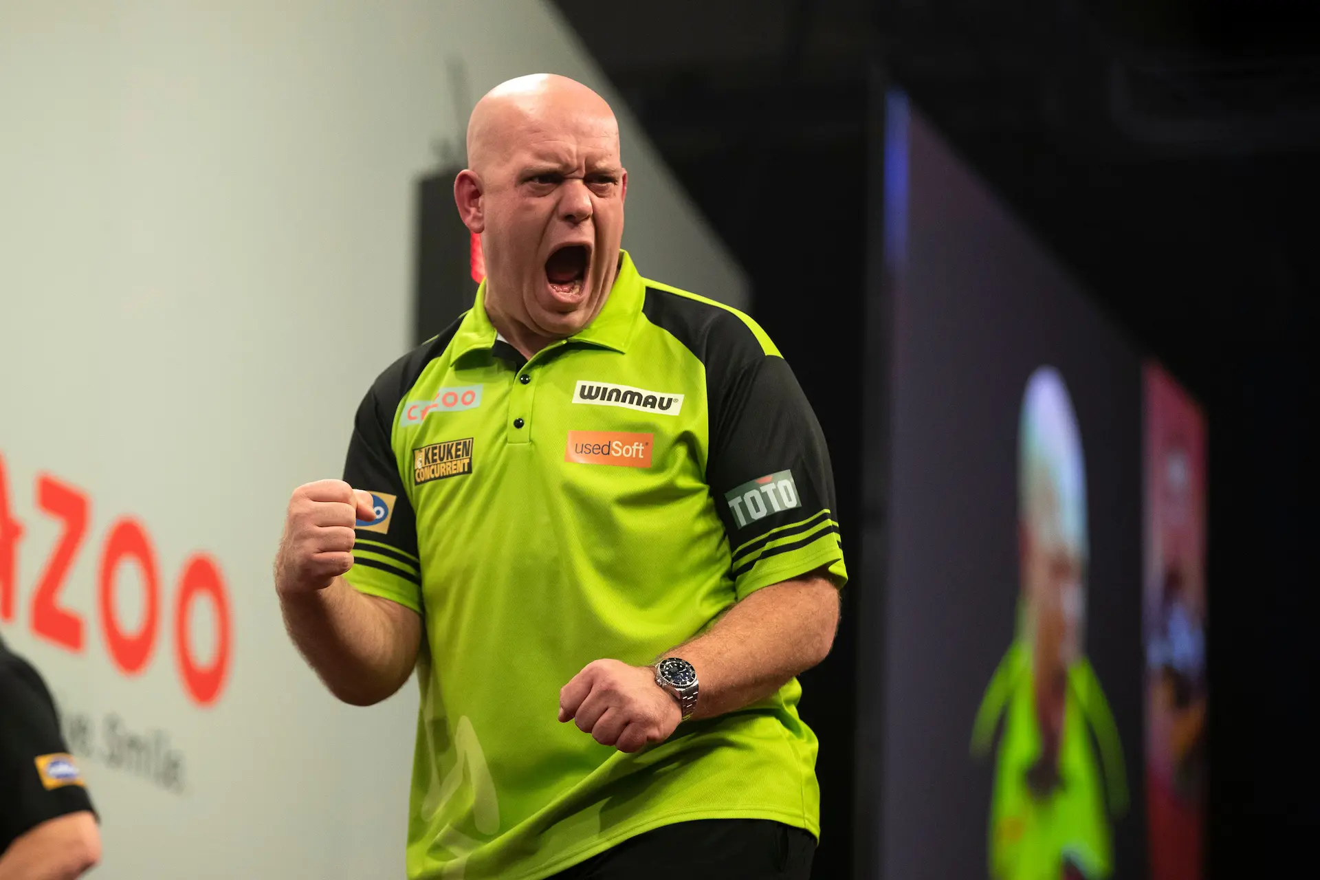 Speelschema zaterdagavond op Grand Slam of Darts: Volgt Van Gerwen landgenoot Van Barneveld naar de halve finale?
