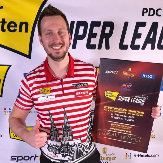 Hempel wint PDC Europe Super League en mag naar WK Darts
