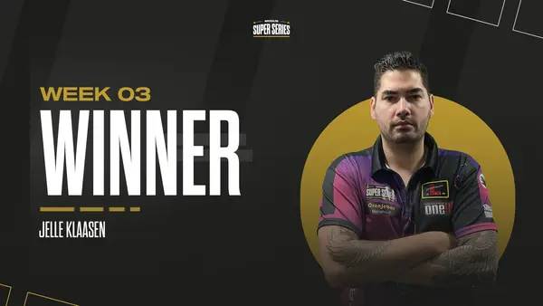 Klaasen pakt weektitel in MODUS Super Series en verdient cheque van 5000 pond