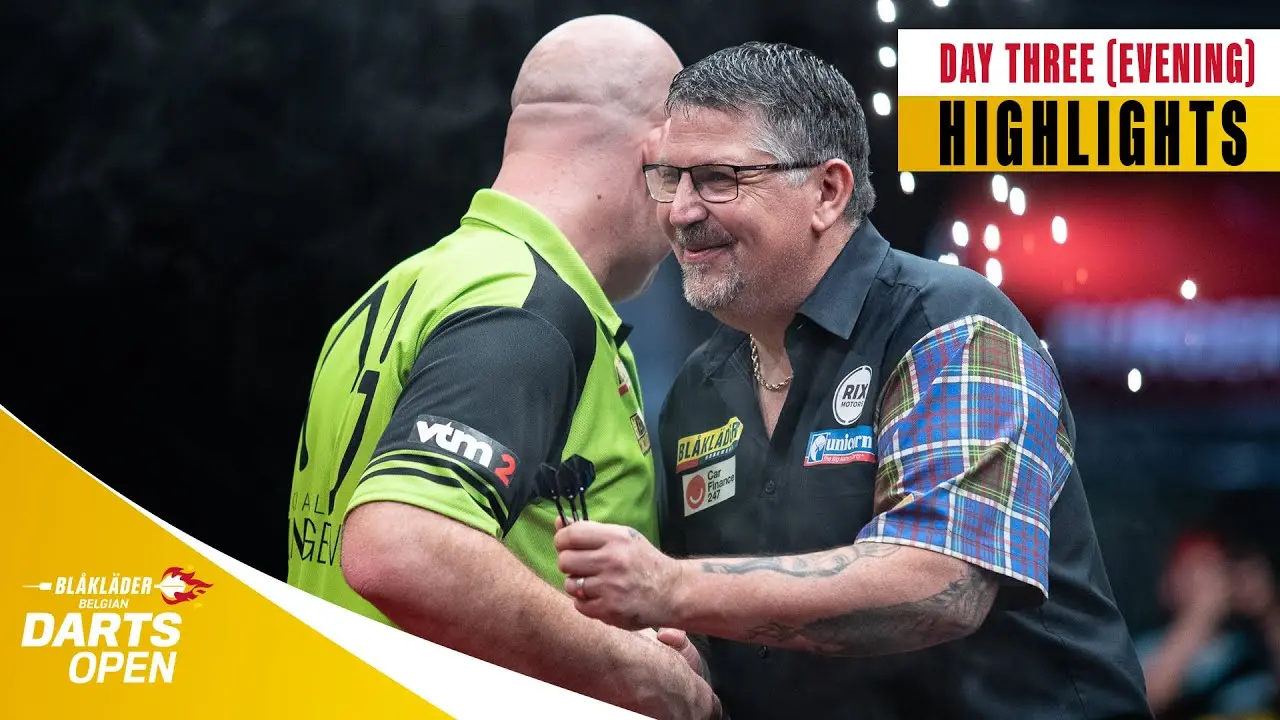 VIDEO: Hoogtepunten van finalesessie Belgian Darts Open met eindzege voor uitblinkende Van Gerwen