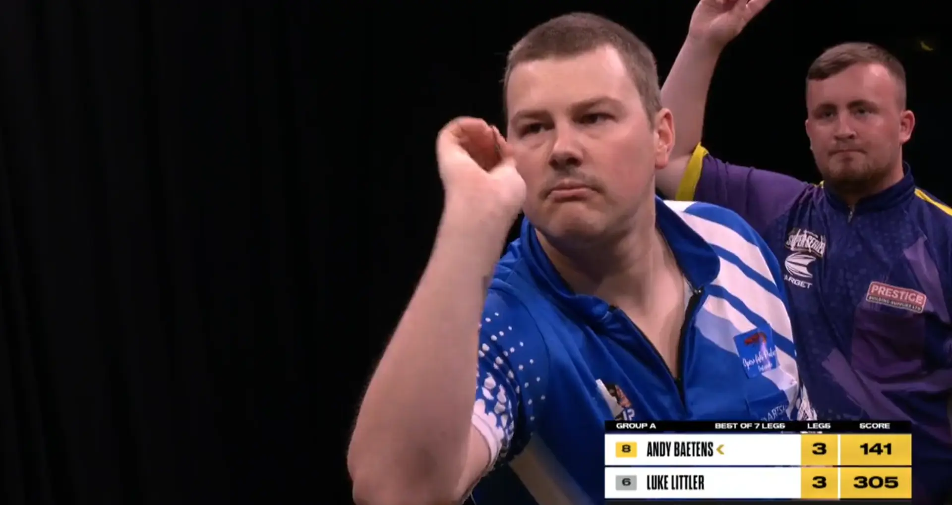 VIDEO: Baetens mist kans op negendarter tijdens MODUS Super Series