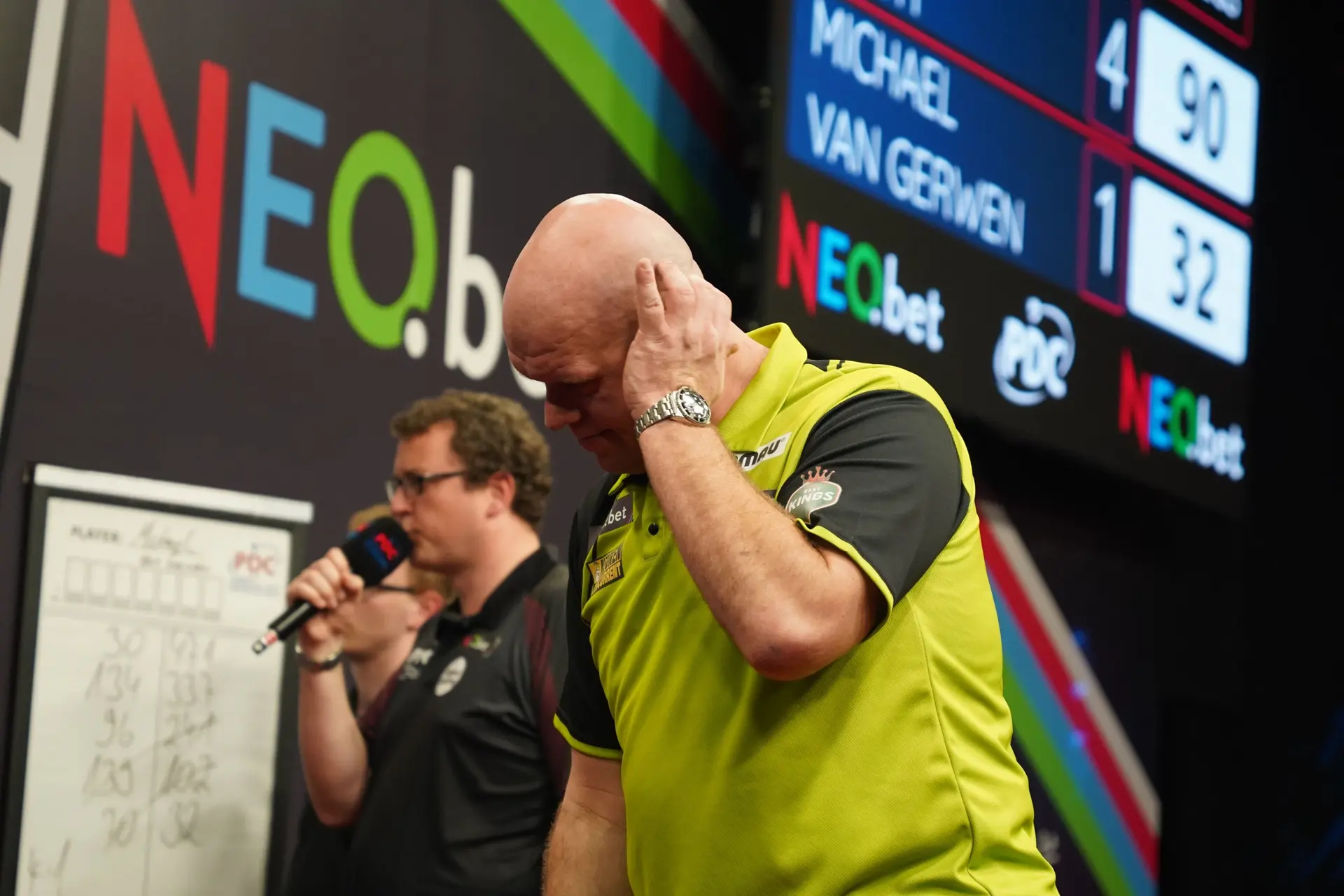 Teleurstelling bij Van Gerwen na nieuwe tik: ''Kon mijn ritme niet vinden''