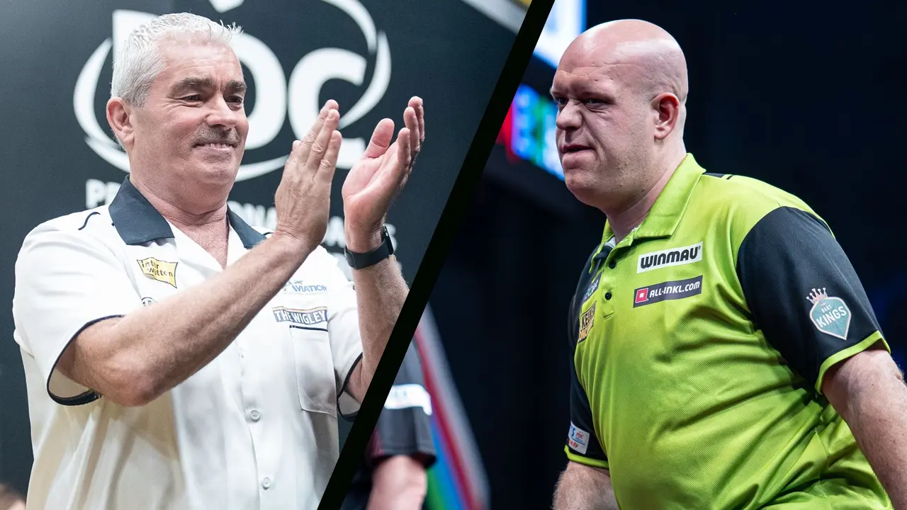 Steve Beaton verslaat Michael van Gerwen; Danny Noppert hard onderuit tegen Damon Heta in Milton Keynes