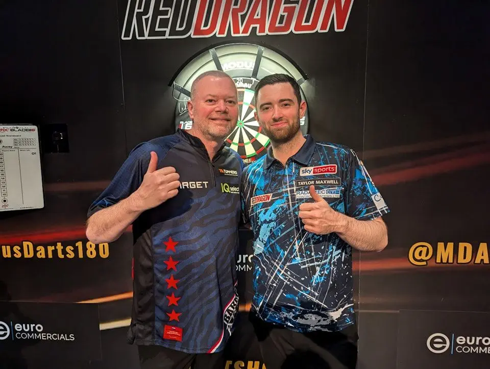 Luke Humphries houdt Raymond van Barneveld af van de titel op Scarborough Masters