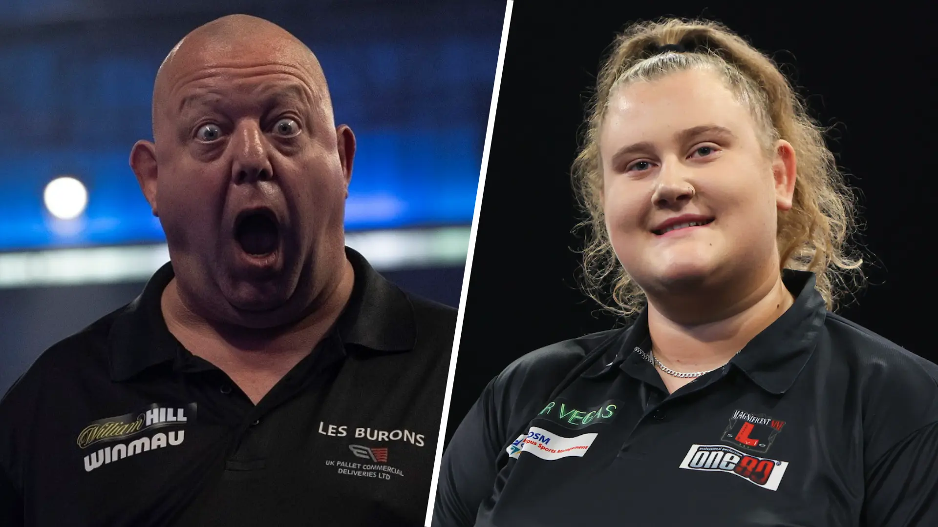 Deelnemers UK Q-School 2025 met onder meer Simon Whitlock, John Henderson, Mervyn King en Beau Greaves
