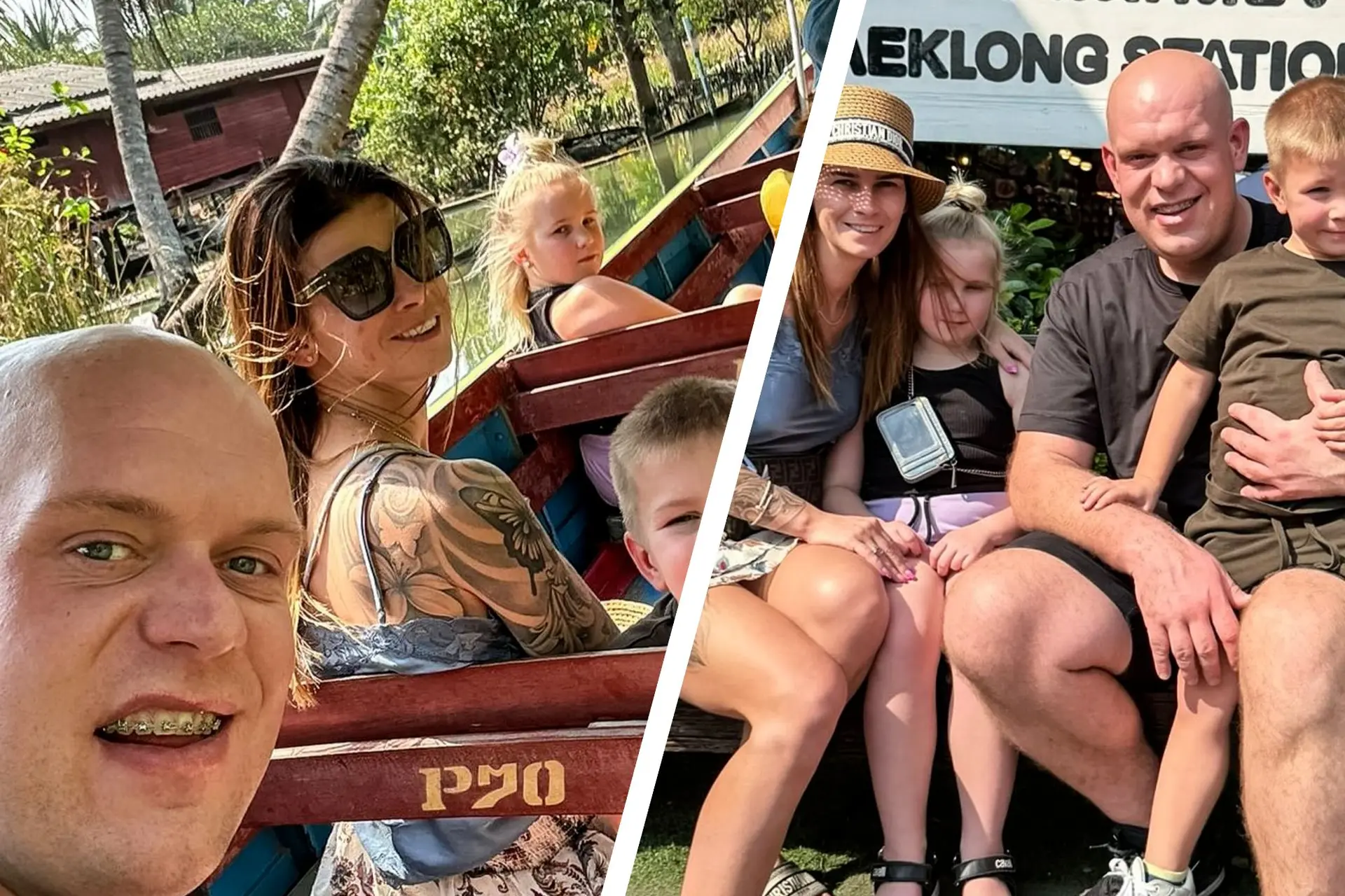 Michael van Gerwen geniet met gezin van vakantie in Thailand