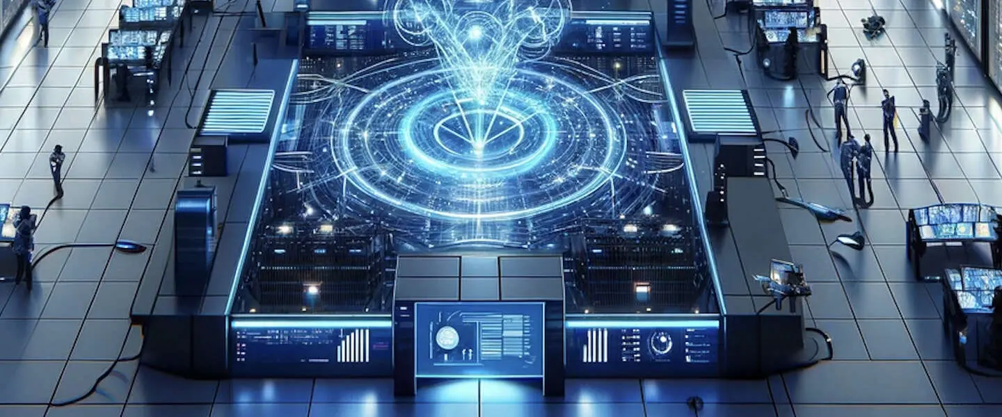 ai futuristic data storage center