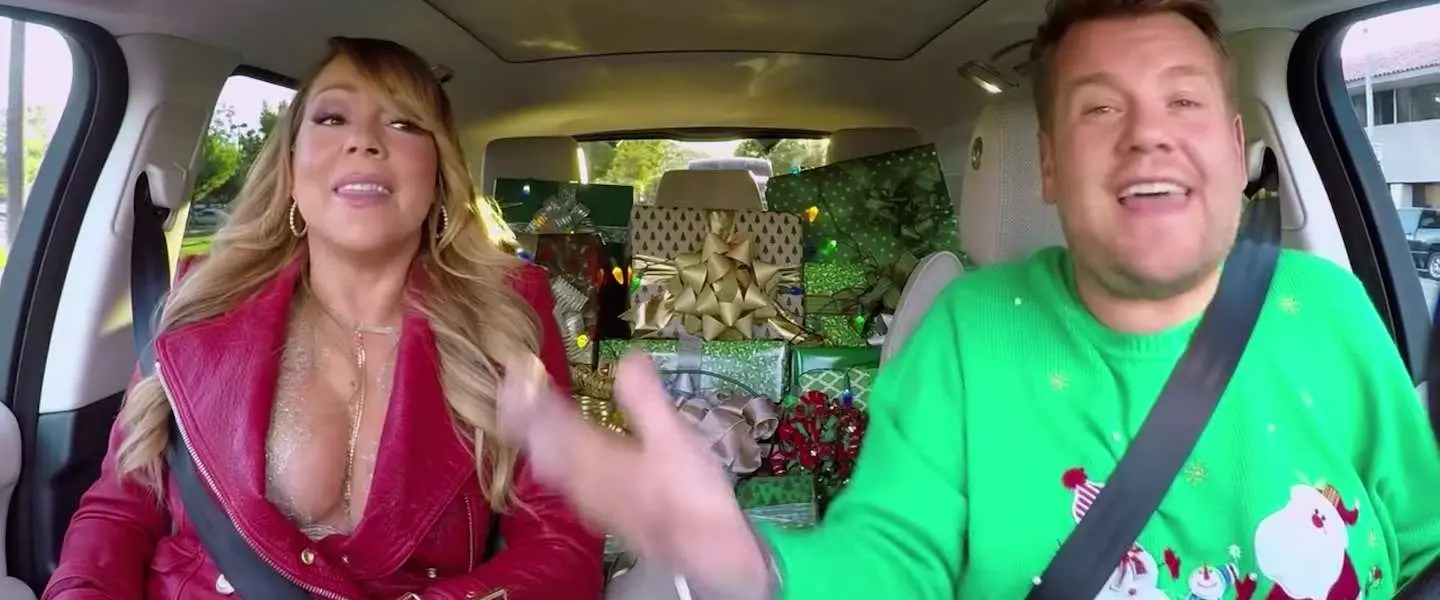 Mariah Carey en haar kerstballen in James Corden's Carpool Karaoke