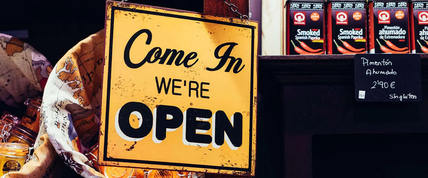 come in were open