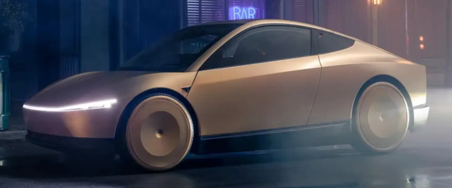 Tesla's robotaxi Cybercab is er en lijkt heel futuristisch